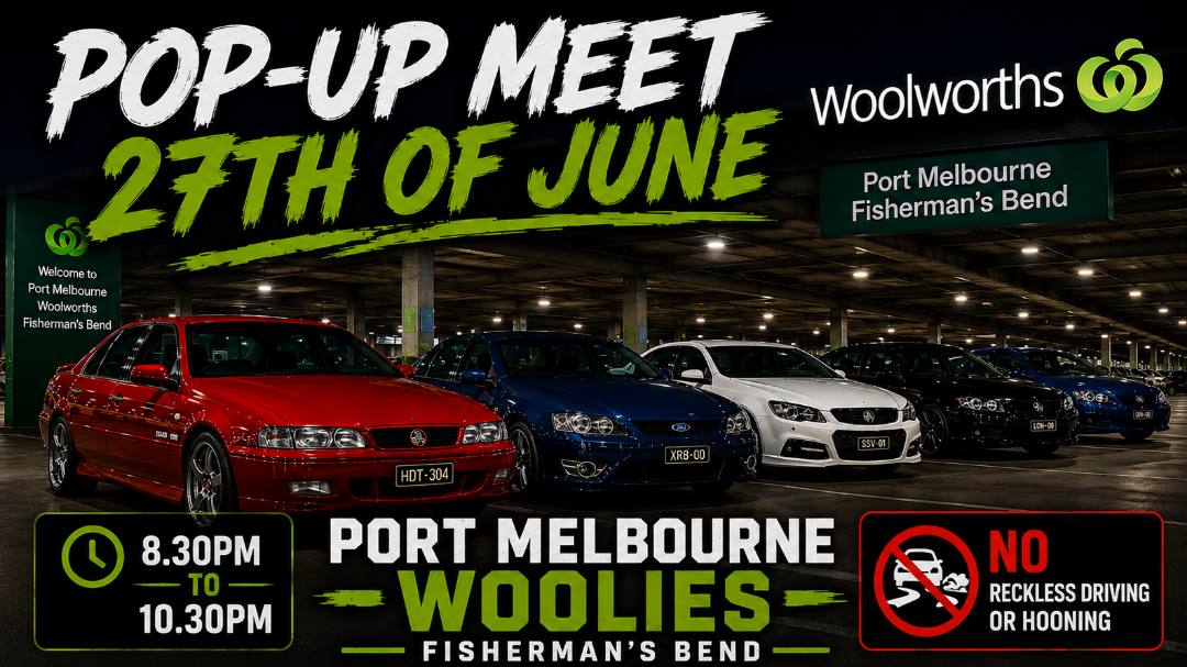 Pop-up meet @ Woolworths fisherman's bend