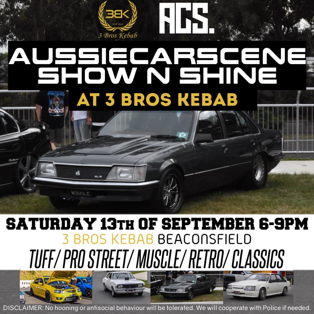 ACS SHOW N SHINE AT 3 BROS KEBAB BEACONSFIELD
