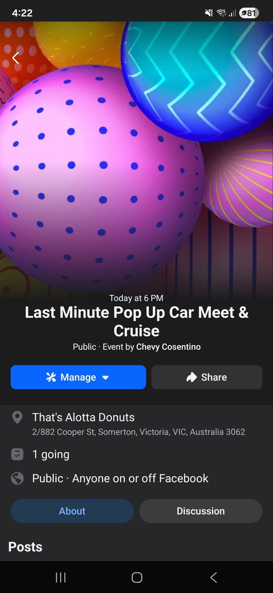 Last Minute Pop Up Car Meet & Cruise