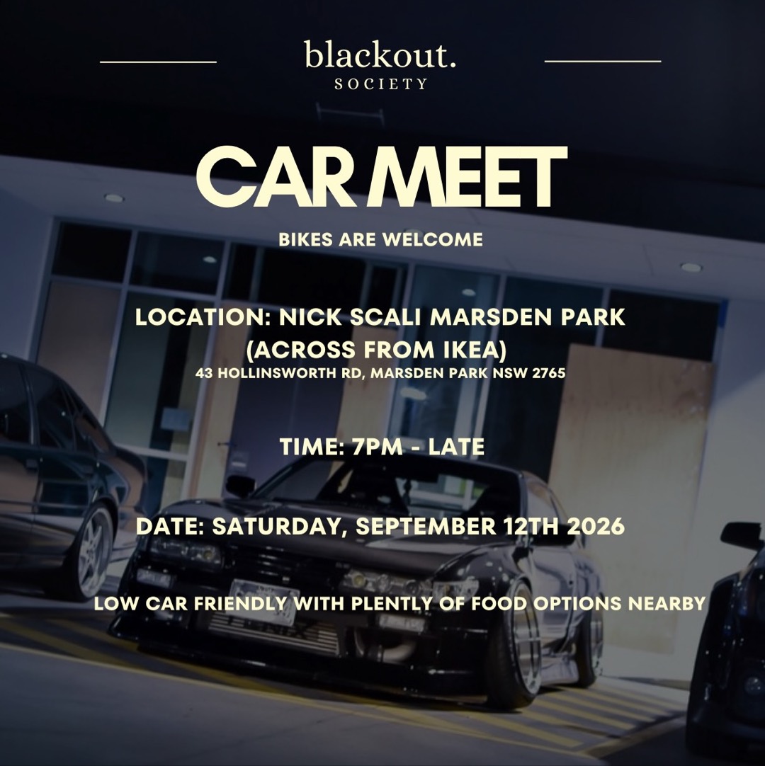 Blackout society car meet