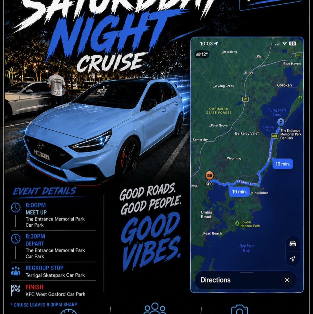 Saturday night meet and cruise