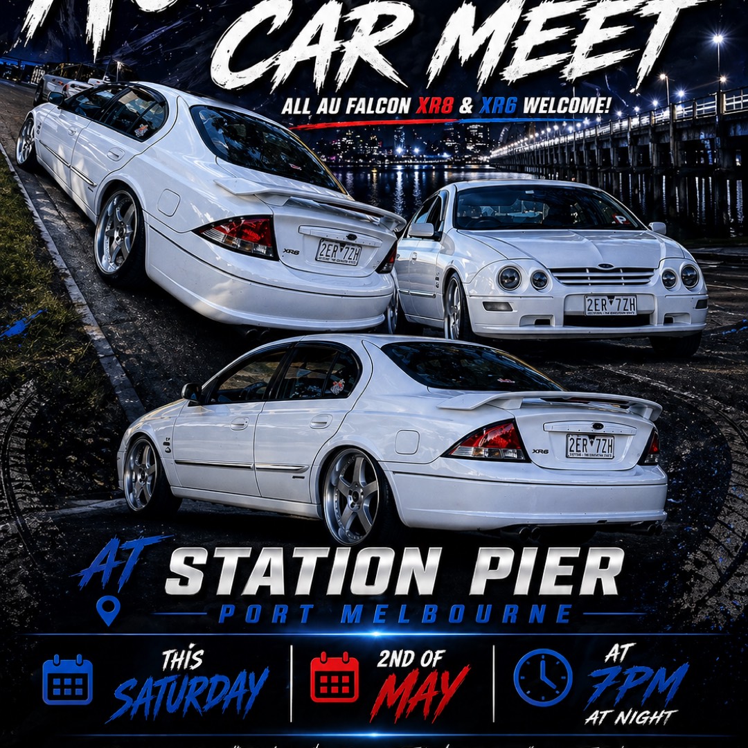 AU FALCON car meet at station pier Mel￼