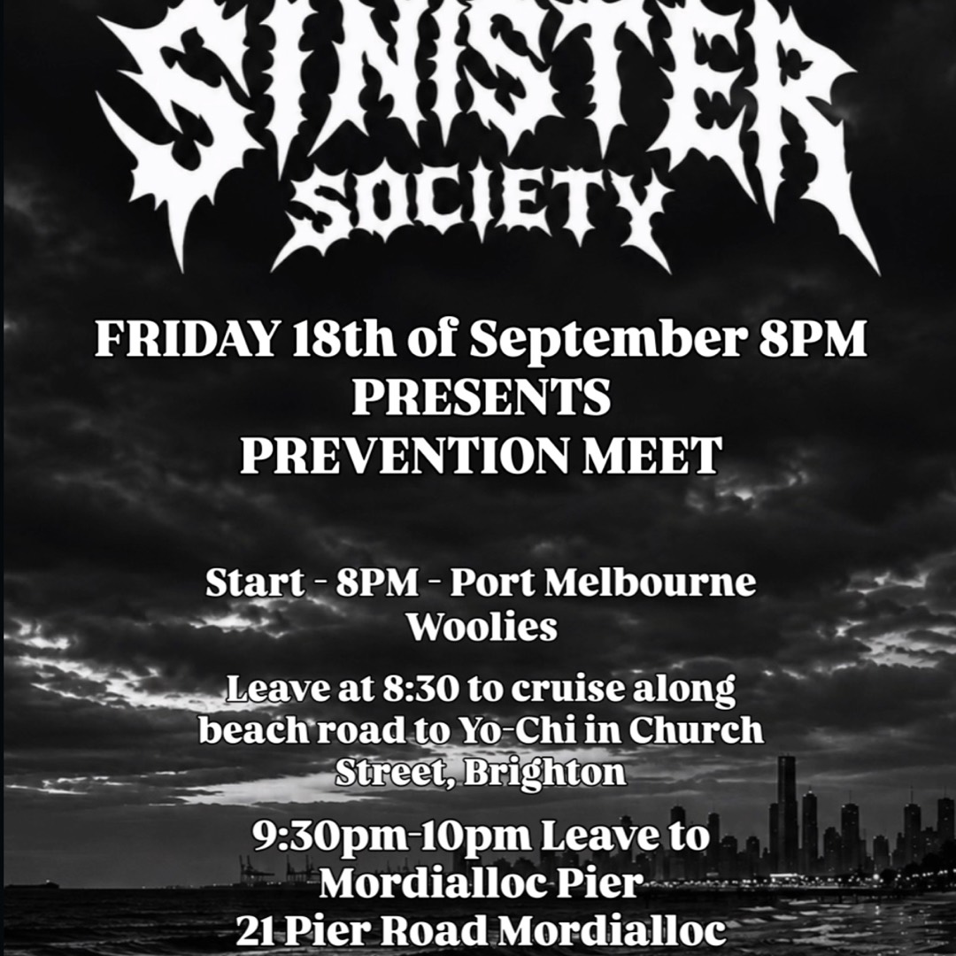 SINISTER SOCIETY PREVENTION MEET