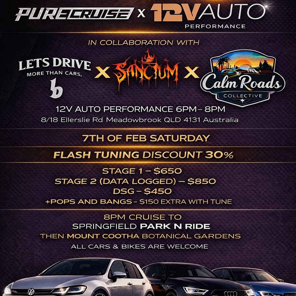 Pure Cruise x 12V Auto Performance Collab Lets Drive Brisbane