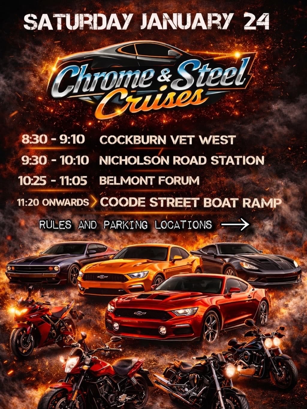 Chrome and steel cruise