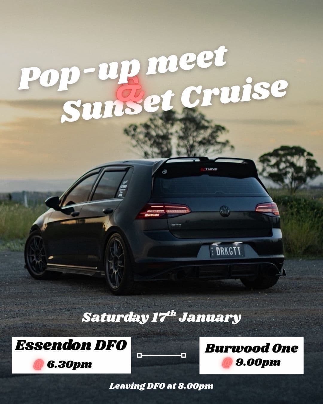 DRKGTI Popup Meet and Sunset Cruise