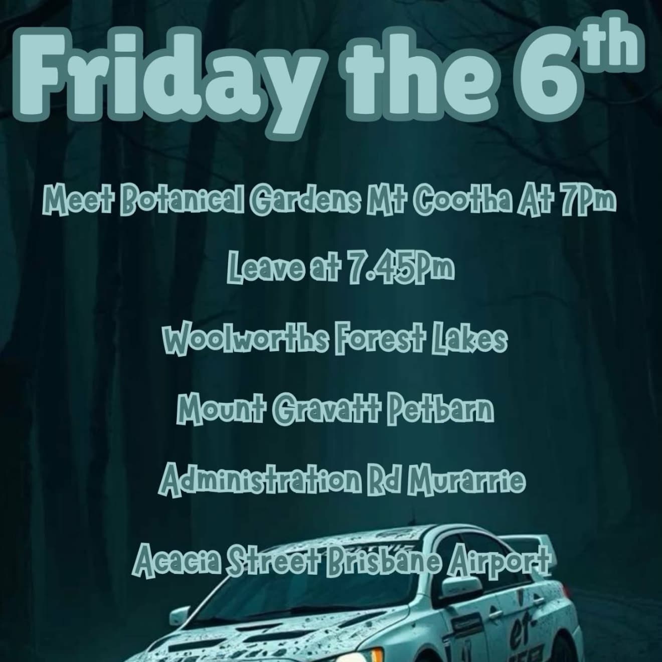 The cruise crew Friday event
