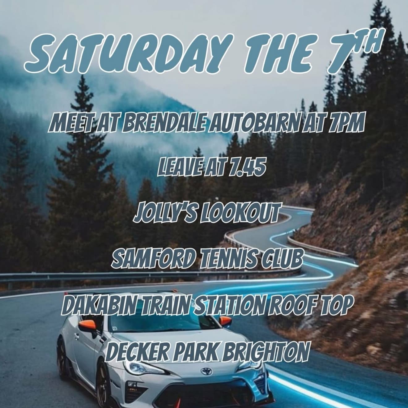 The cruise crew Saturday event 