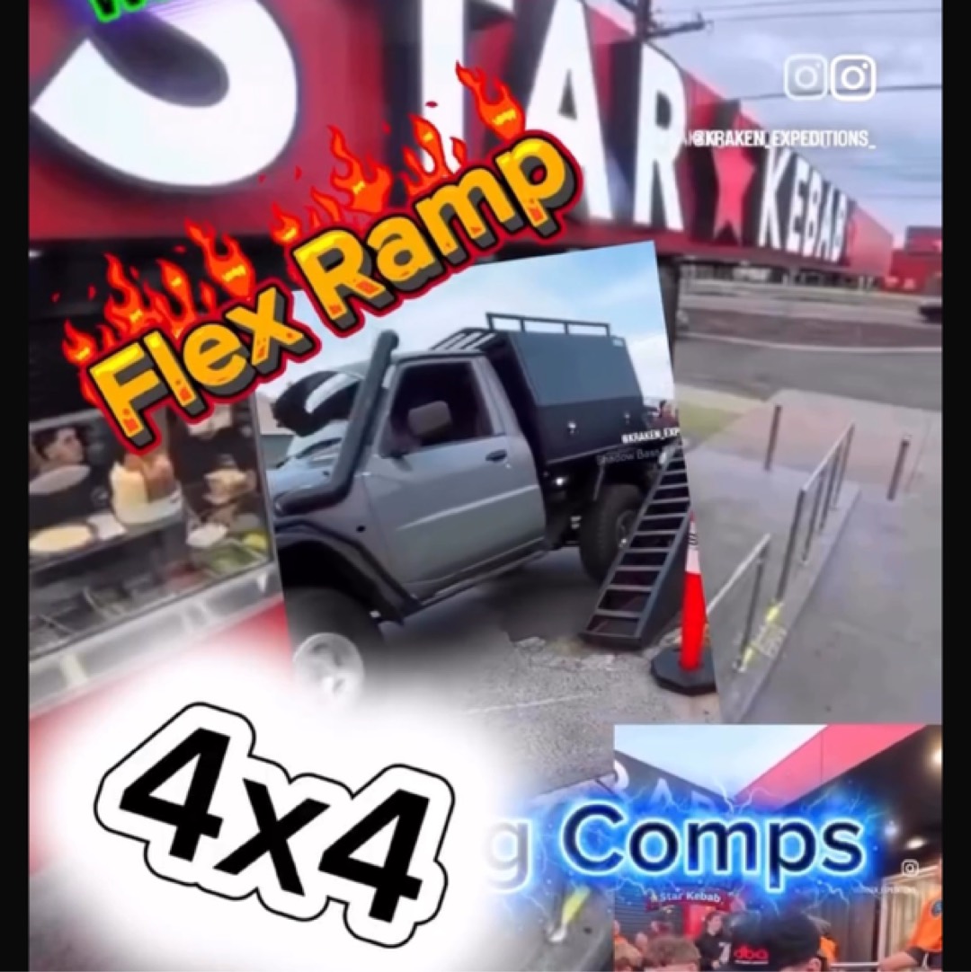 4x4 meet up, flex ramp, show and shine, eating comps, giveaways