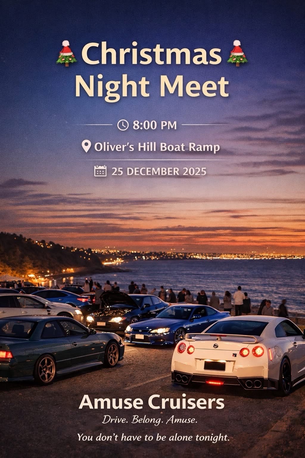 Christmas Night Meet - Amuse Cruisers
