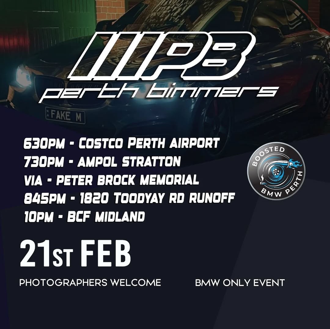 PERTH BIMMERS CRUISE