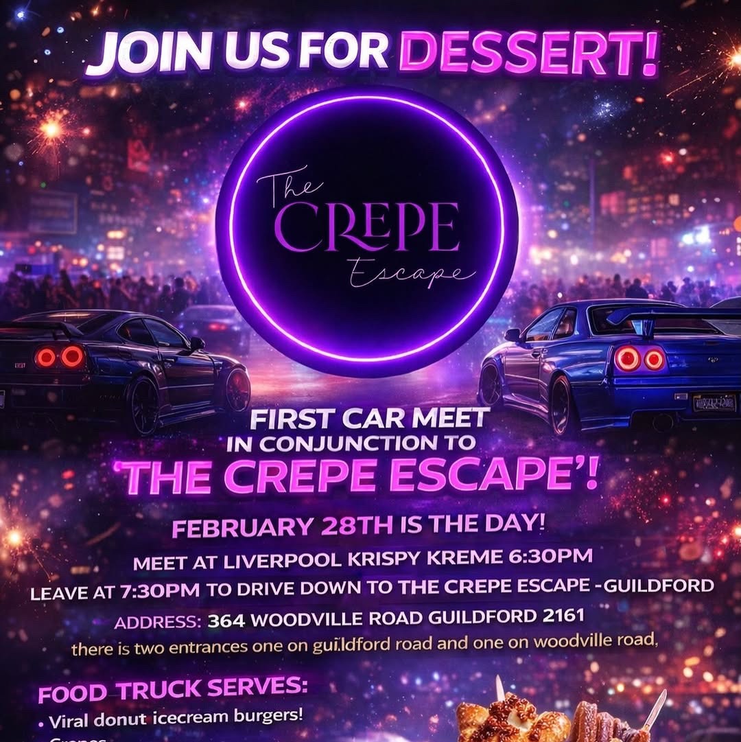 CAR MEET X THE CREPE ESCAPE