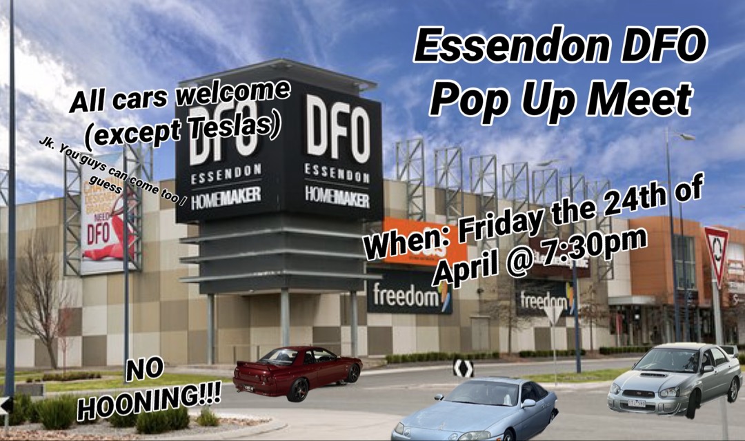 DFO Essendon Pop Up Meet