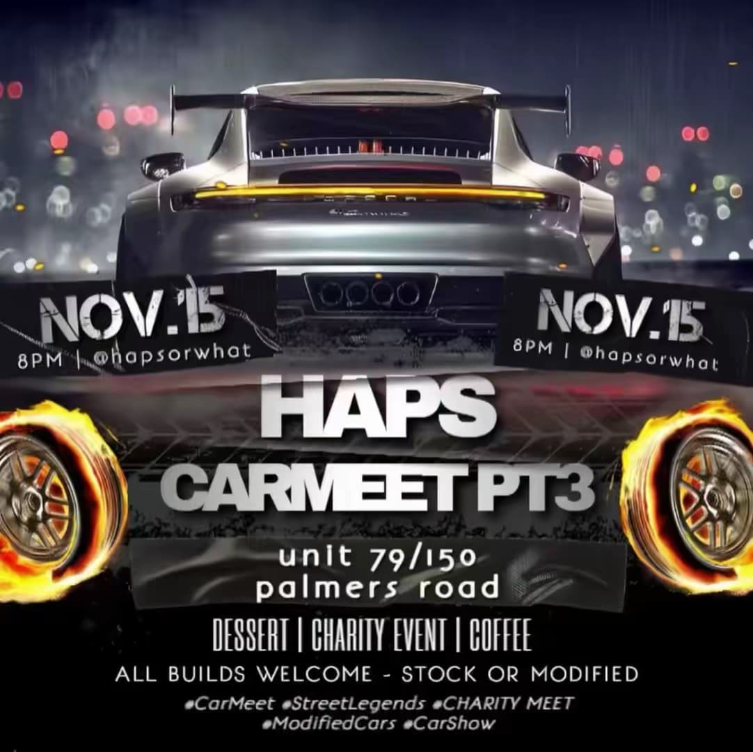 HAPS OR WHAT CHARITY CAR MEET