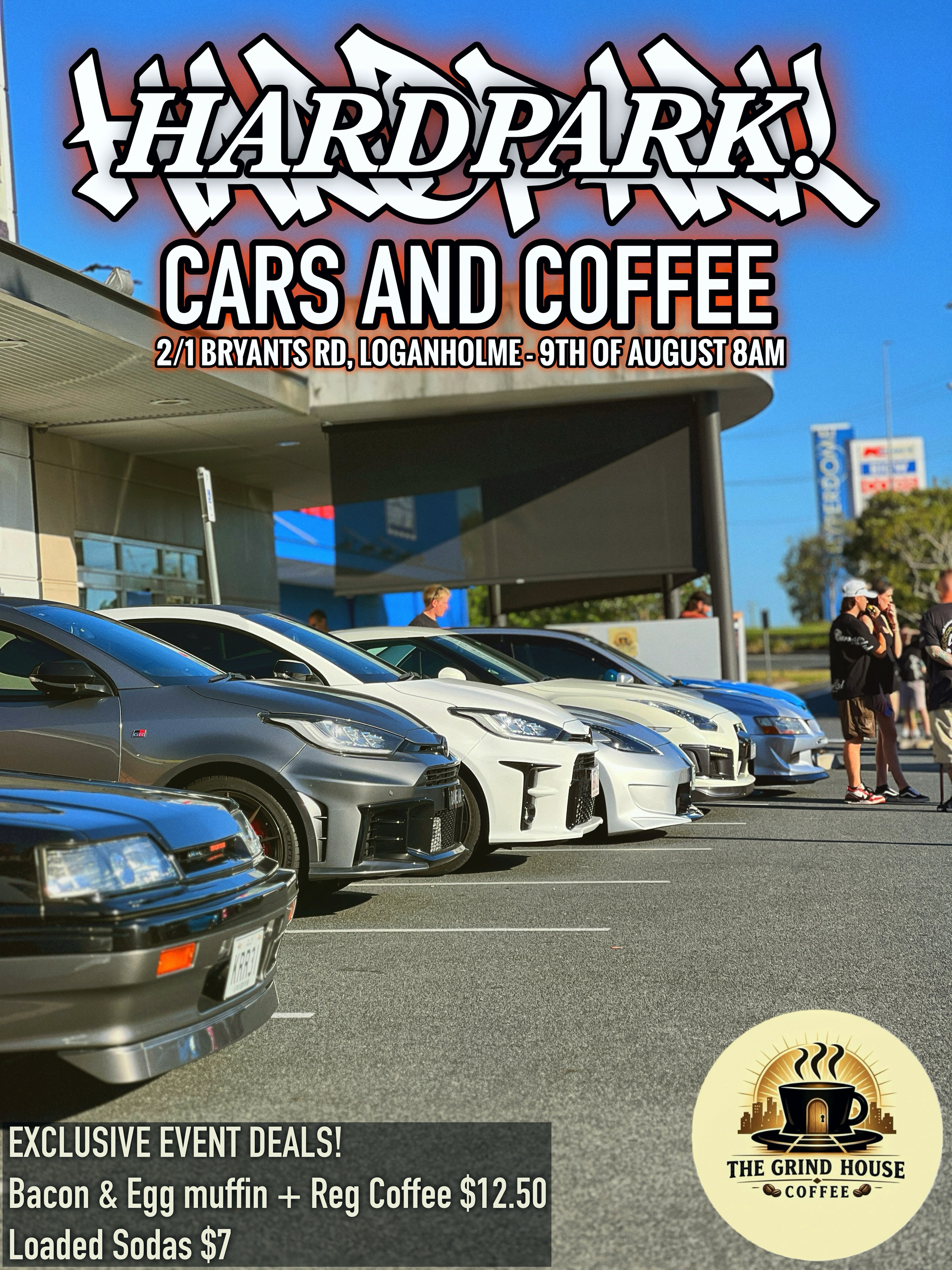 Hardpark x The Grindhouse Coffee - Cars and Coffee