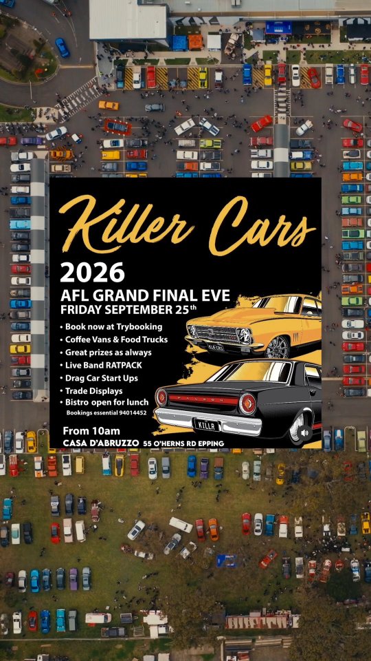 Killer Cars Grand Final Eve 2026