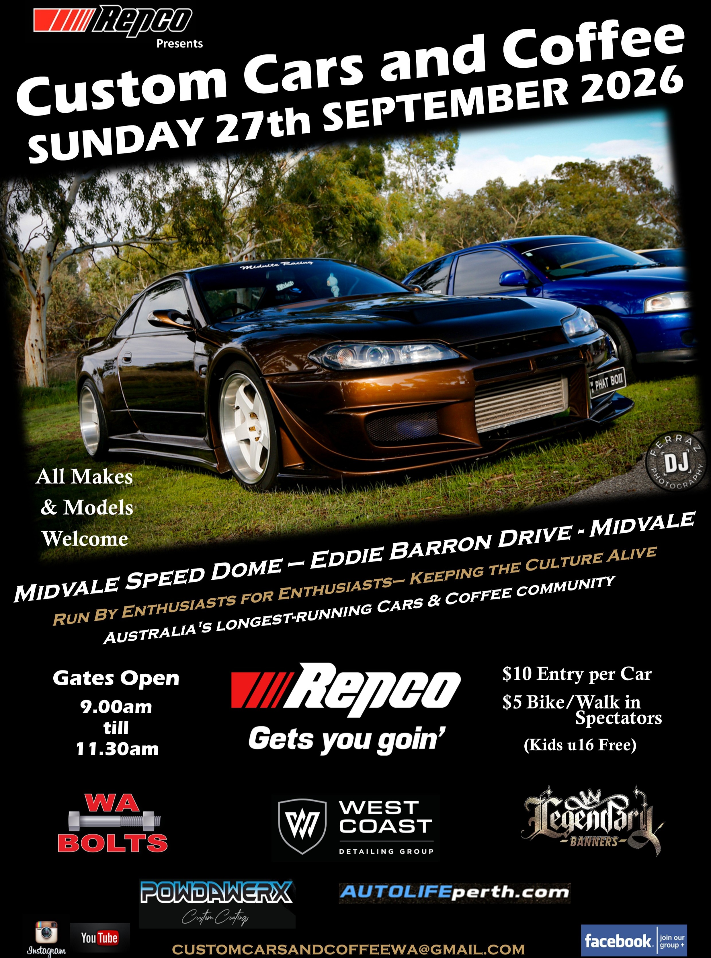REPCO PRESENTS CUSTOM CARS & COFFEE — SEPTEMBER MEET