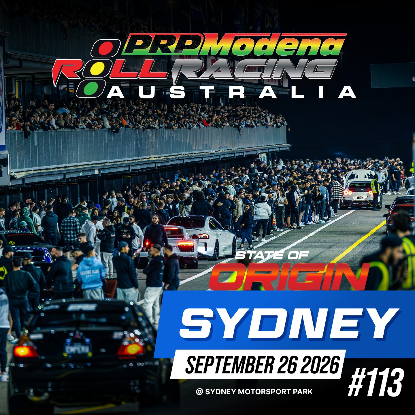 STATE OF ORIGIN Roll Racing Event