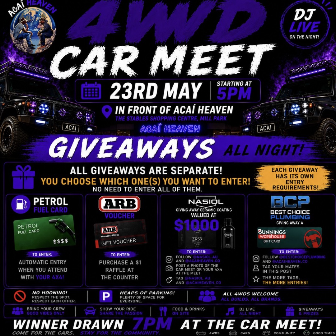 4x4 CAR MEET @ ACAI HEAVEN 