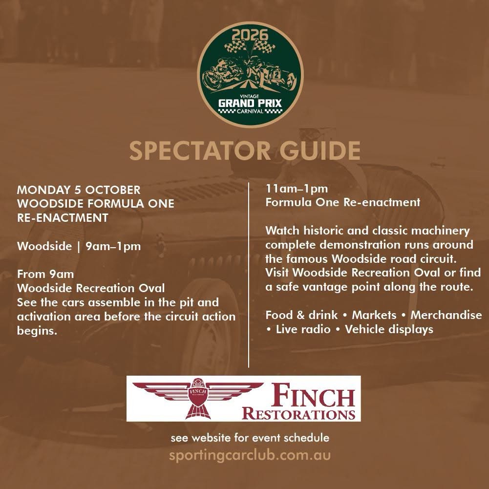 Woodside Formula One Re-enactment